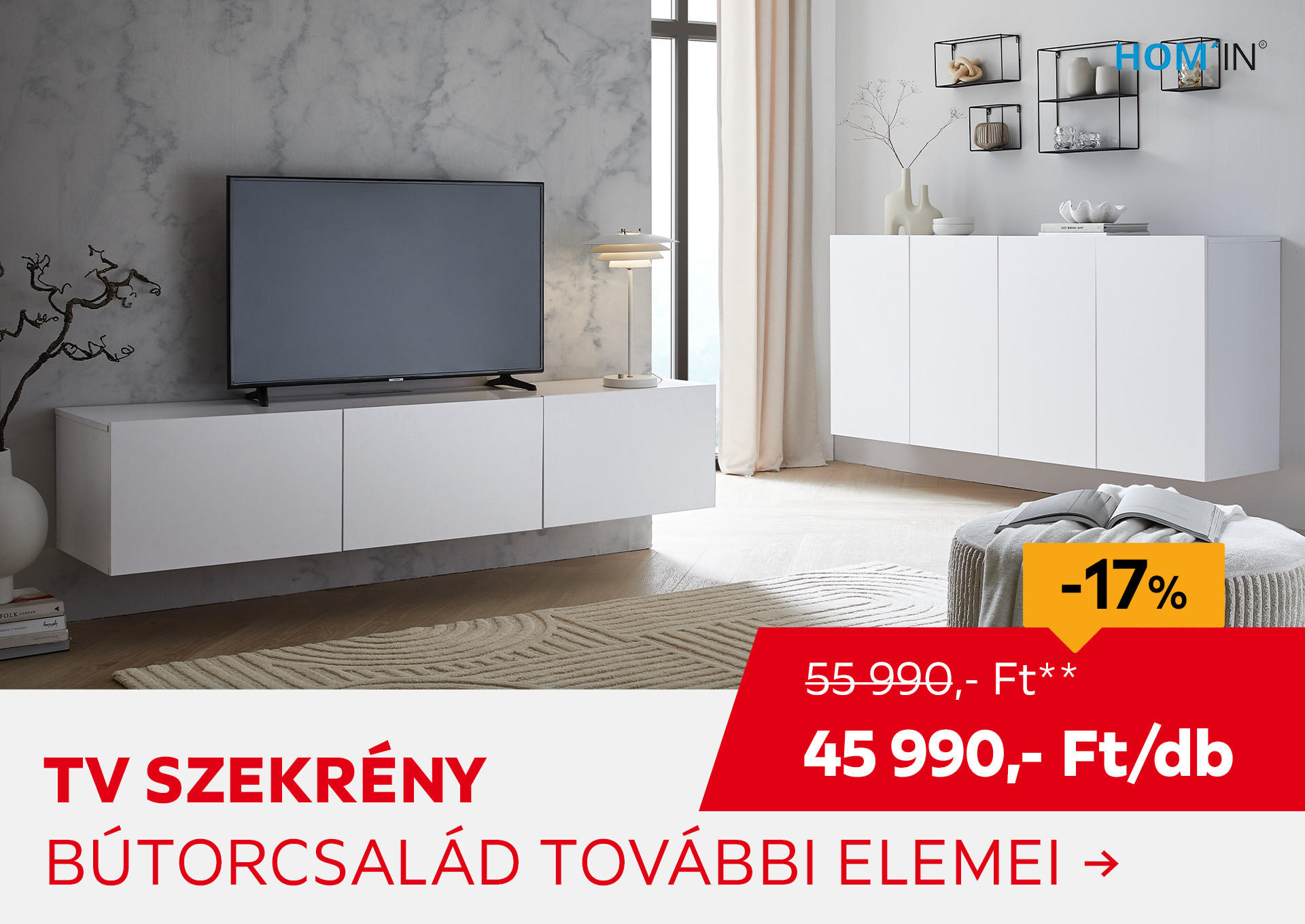 TV SZEKRÉNY Kiemelt termék 55990 Ft.- helyett 45990 Ft.-