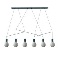 HÄNGELEUCHTE - Blau, Metall (4/90/6cm) - Lumicom