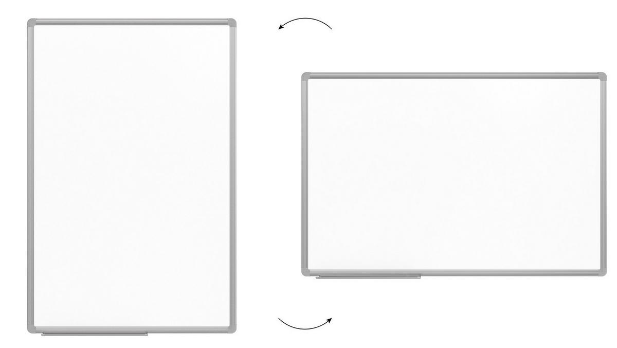 MAGNETISCHE Schreibtafel emailliert P3 - 90x60cm - Weiß, Metall (90/60/1.6cm) - ALLboards