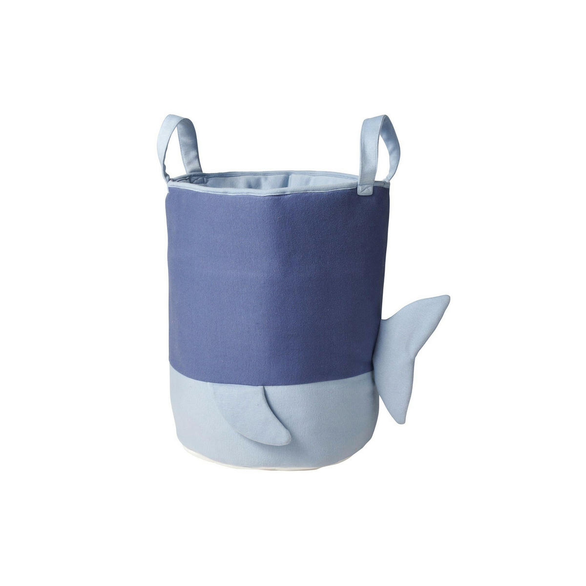 SPIELZEUGKORB Wal 45 cm - Blau, Textil (30/30cm) - nordic coast company