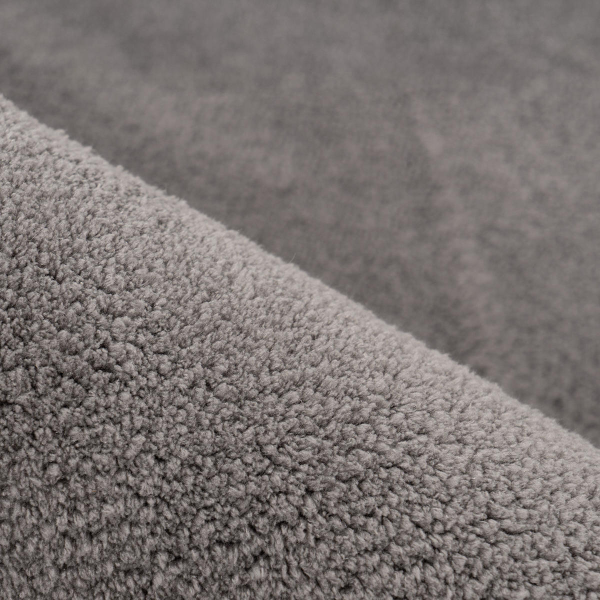 KURZFLOR-TEPPICH Calma 200 Anthrazit 200x280 cm - Grau, Kunststoff/Textil (200/280cm) - carpet city