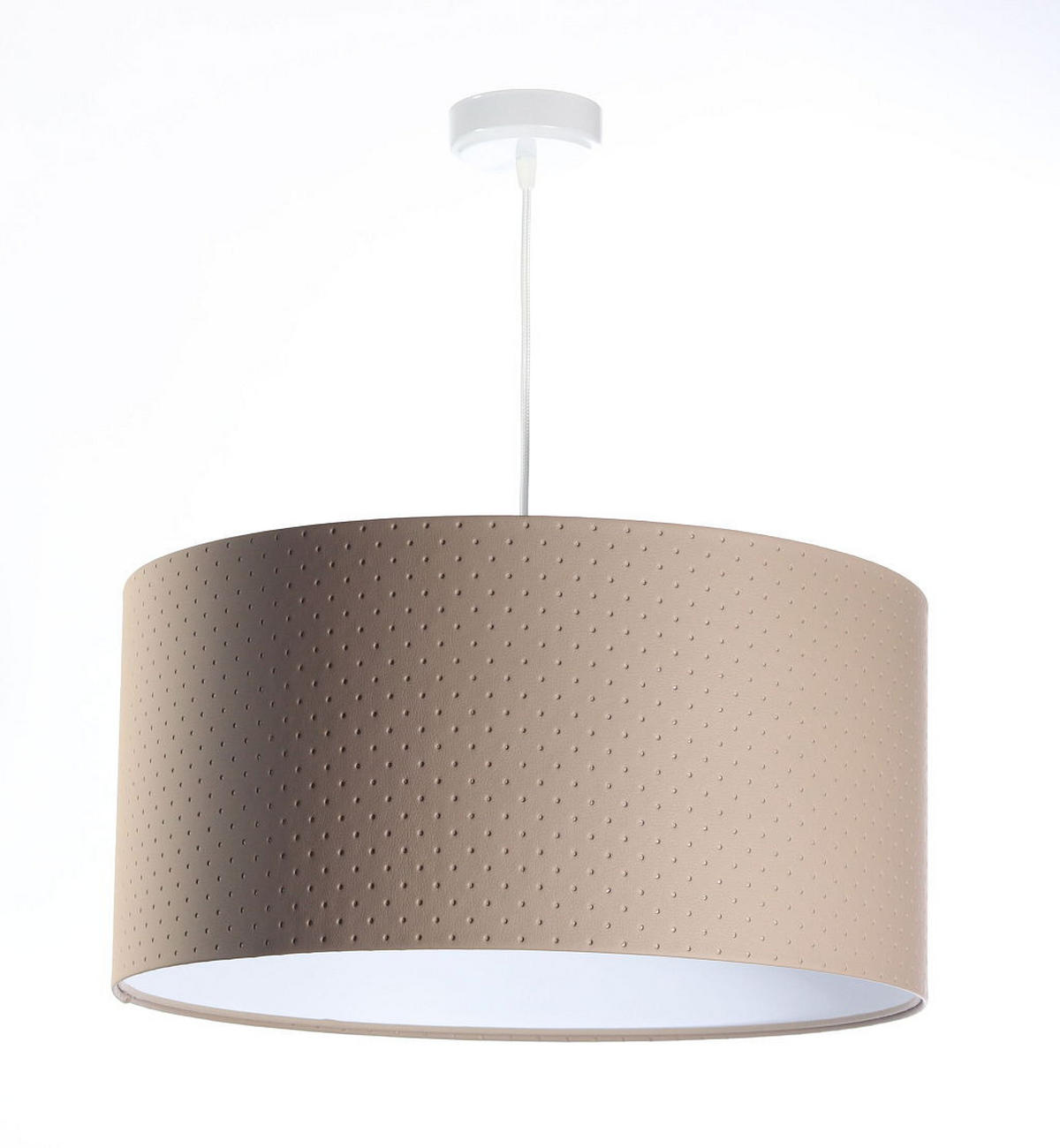 HÄNGELEUCHTE Weiß 60/30 cm - Beige/Weiß, Kunststoff (60/1.1/30cm) - ONZENO