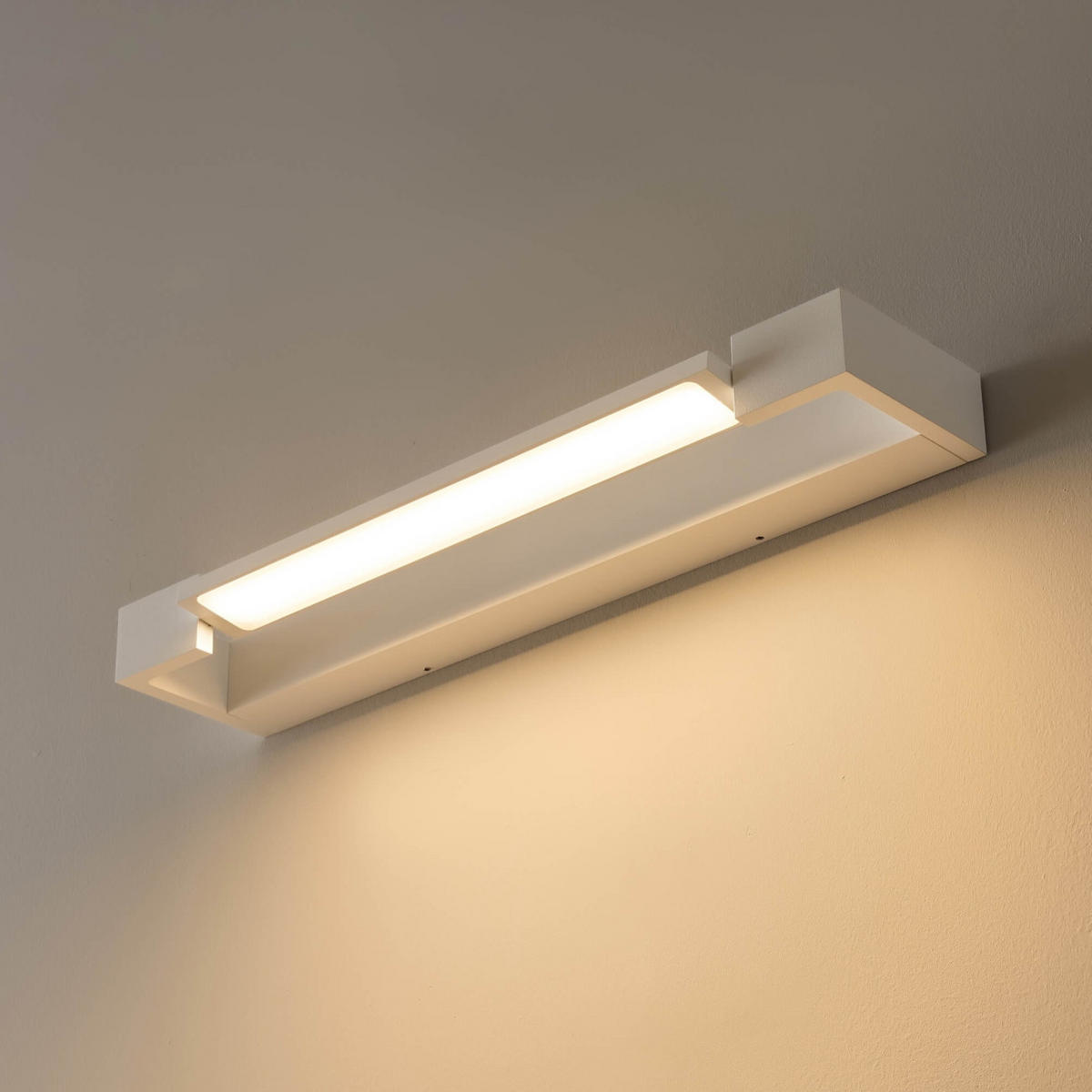 WANDLEUCHTE Orlène, Weiß, 45cm - Weiß, Metall (10/4.2/45cm) - KOSILUM