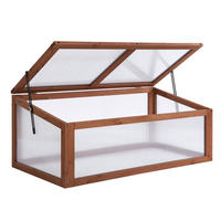 FRÜHBEET Holz 100 x 65 x 40 cm - Braun, Holz (65/40/100cm) - Outsunny