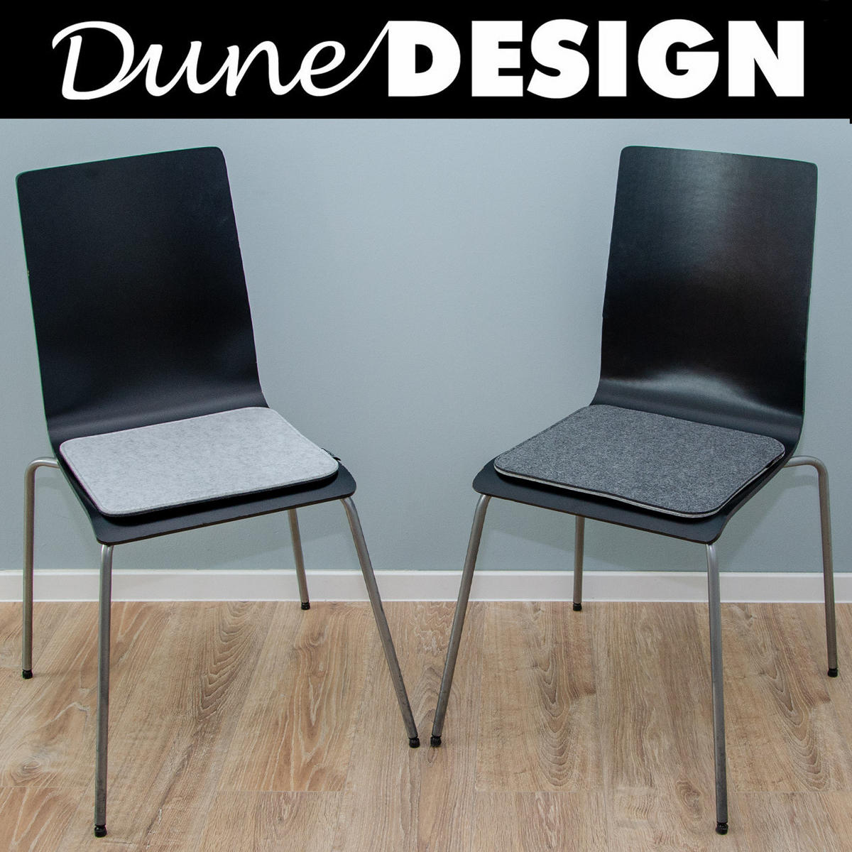 STUHLKISSEN 35/35 cm Filz, Grau - Grau, Kunststoff (35/35/1cm) - Dunedesign