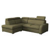 ECKSOFA Oslo 2rRLXp, Seite: Links LXP+R+2R - Silberfarben/Grün, Holz/Textil (250/200cm) - MIRJAN24