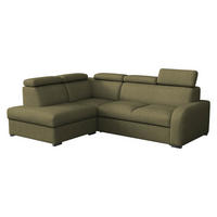 ECKSOFA Oslo 2rRLXp, Seite: Links LXP+R+2R - Silberfarben/Grün, Holz/Textil (250/200cm) - MIRJAN24