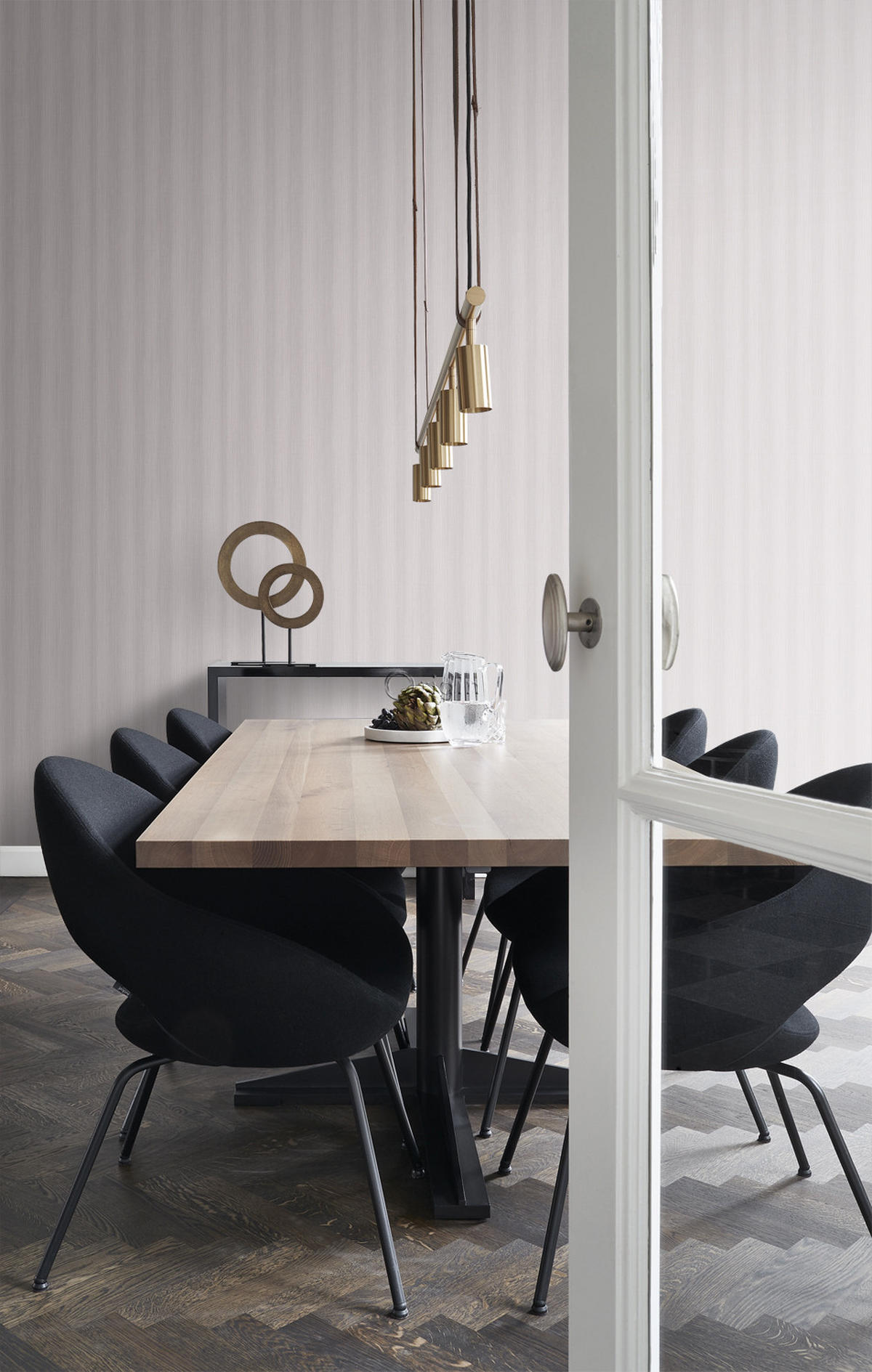 TAPETE Streifenmuster 53 cm x 10.05 m - Pink, Papier (53/1000cm) - Origin Wallcoverings