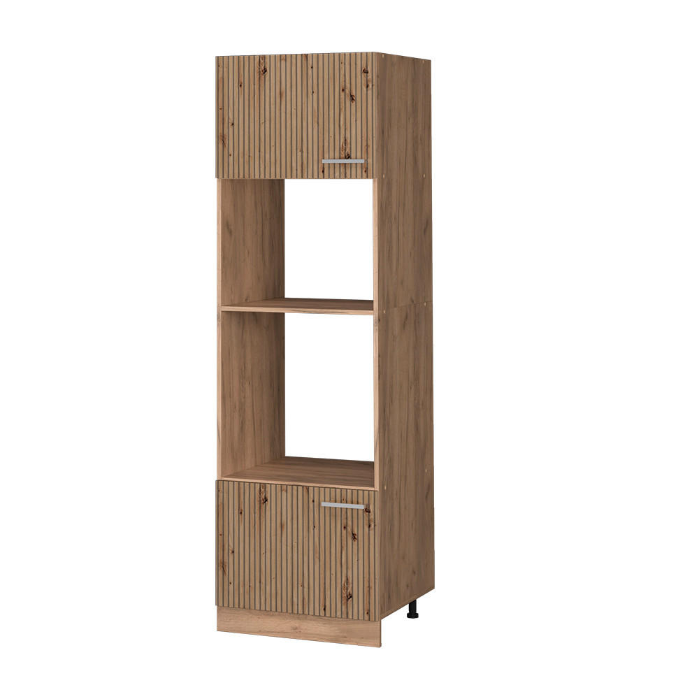 MIKROVÅGSSKÅP R-Line Hantverks ek 60 cm Ek Artisan, Honungsek 206.8/60/57.2 cm