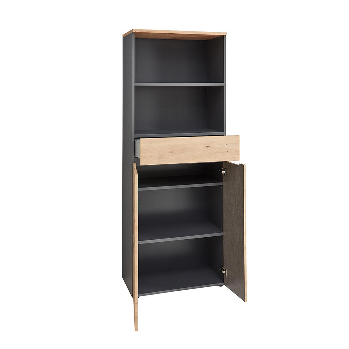 AKTENSCHRANK Manresa-36 - Braun, Holzwerkstoff (75/197/38cm) - Lomado