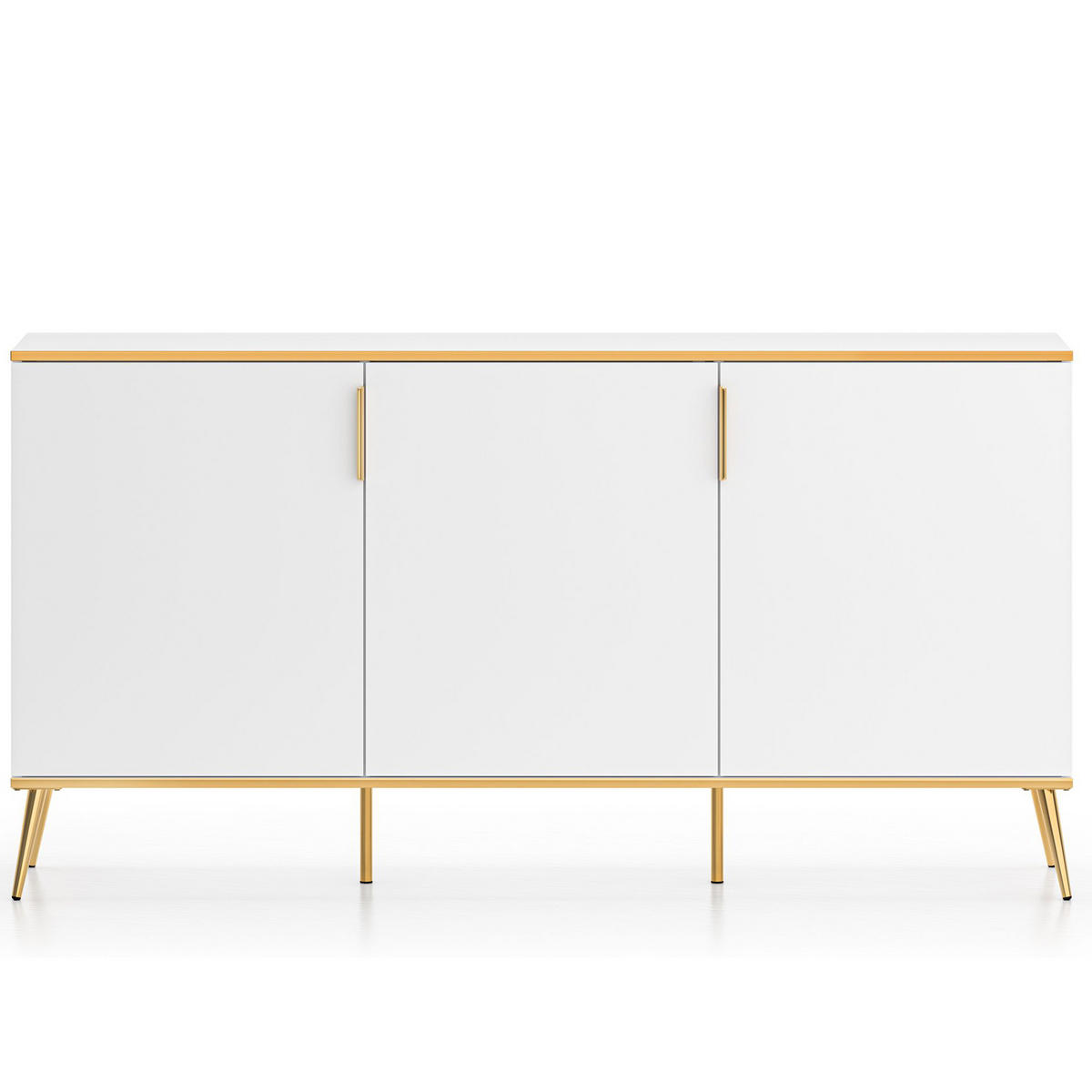 KOMMODE VELTI,Weiß - Weiß, Holzwerkstoff (170/88/40cm) - KONSIMO®