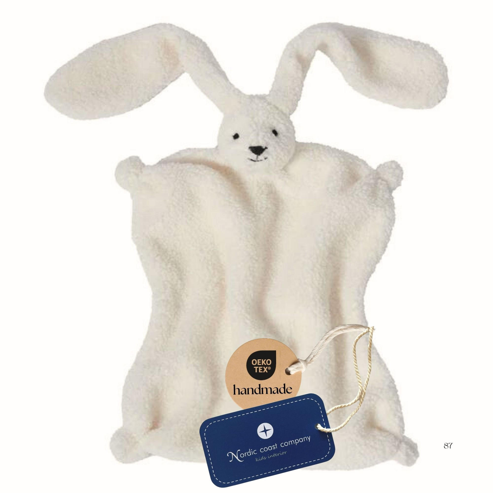 SCHNUFFELTUCH Geburtsgeschenk Hase Kuscheltier Baby - Naturfarben, Textil (30/1/30cm) - nordic coast company