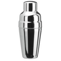 COCKTAIL shaker 3tlg. - Edelstahl mit Eisrückhalter 500 ml. - Edelstahlfarben, Metall (9.5/9.5/26cm) - ich-zapfe