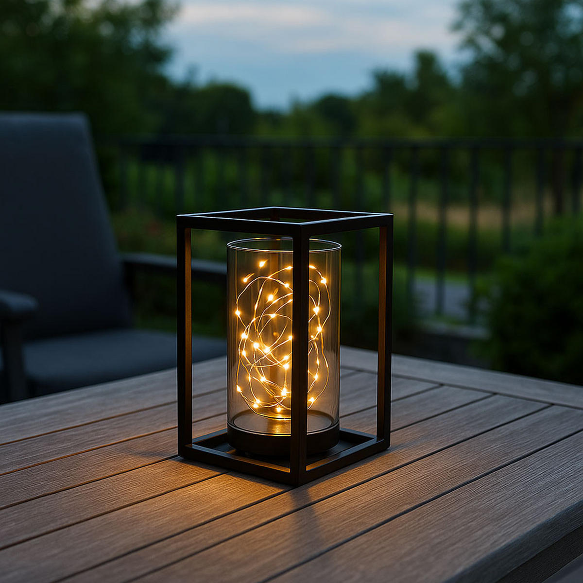 LED AUSSENLEUCHTE Metall Schwarz - Schwarz, Metall (14/14/25cm) - Globo Lighting