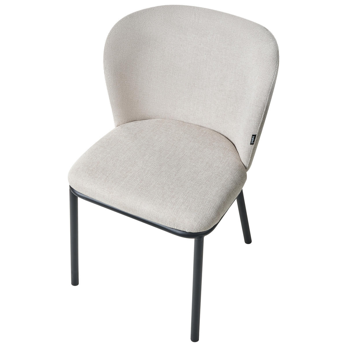 ESSZIMMERSTUHL 2er-Set Stoff Hellbeige Artesia - Beige, Textil (51/81/49cm) - Beliani