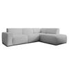 ECKSOFA L Form Didim Greige 292/220/78 cm – großes Sofa stilvoll & bequem R - Greige/Schwarz, Kunststoff/Textil (292/220cm) - AX Living