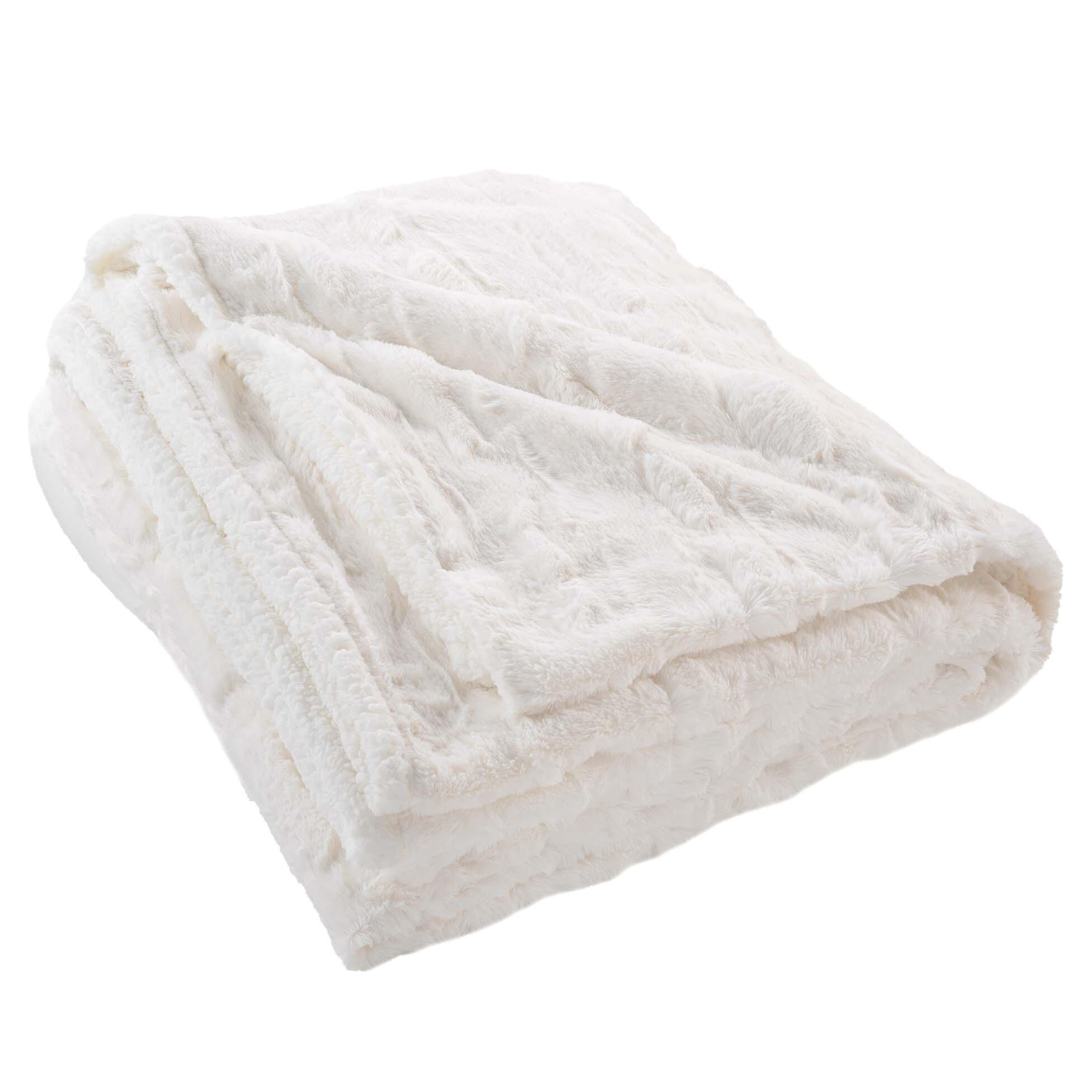 PLÜSCHDECKE Kunstfell Natural - Beige, Textil (150/125cm) - Douceur d´intérieur