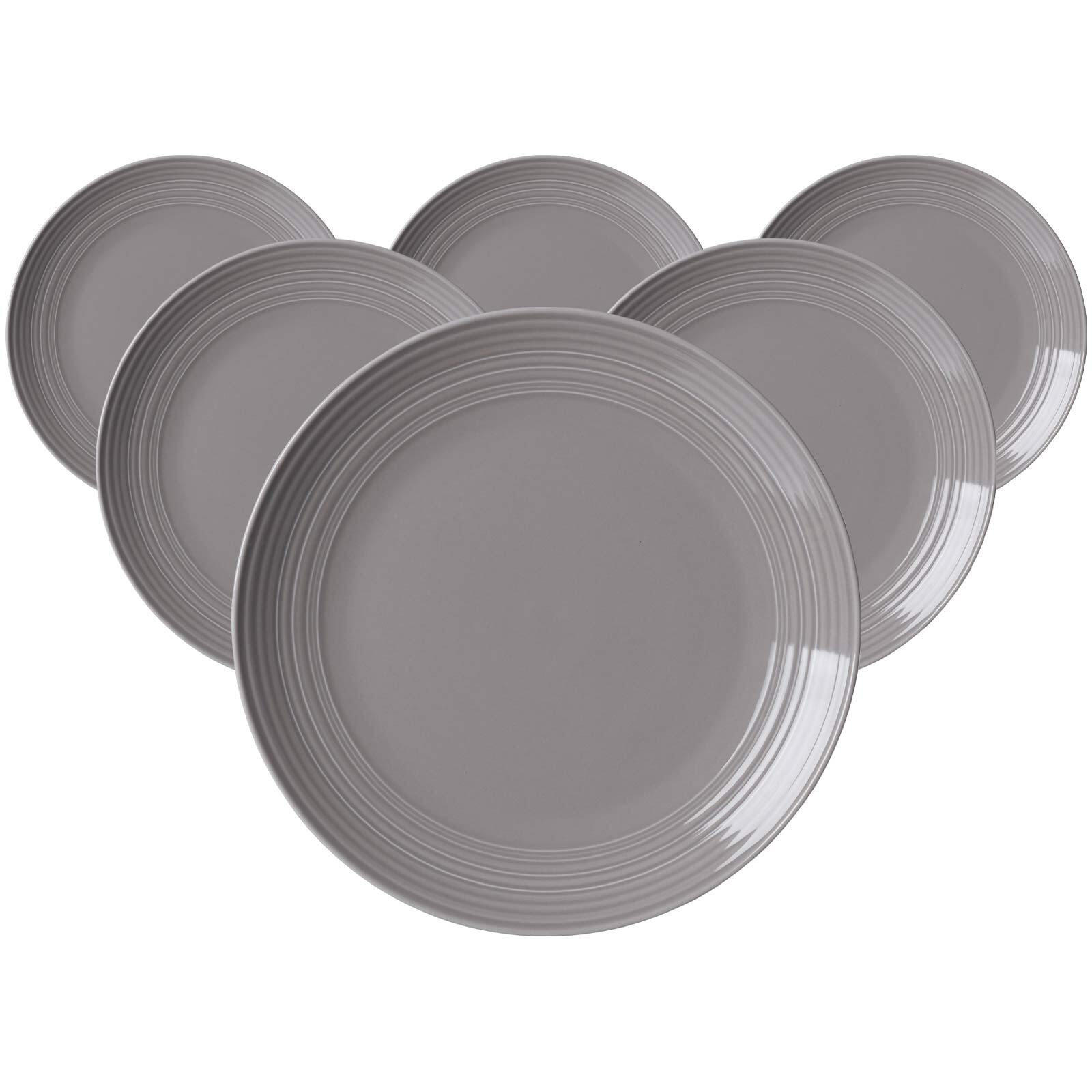 SPEISETELLER Levi Grau ø 27 cm 6er Set - Grau, Keramik (27cm) - Ritzenhoff Breker