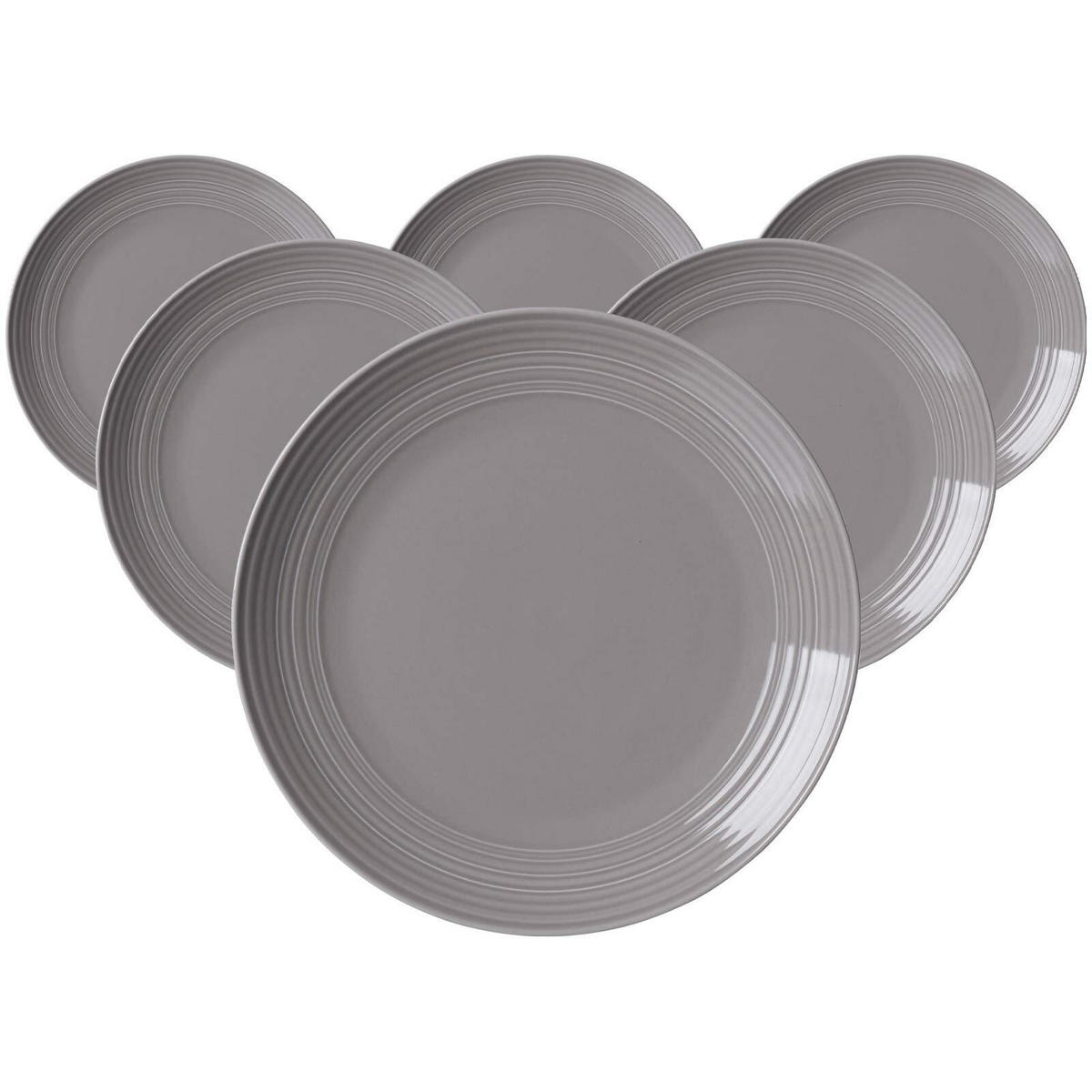 SPEISETELLER Levi Grau ø 27 cm 6er Set - Grau, Keramik (27cm) - Ritzenhoff Breker