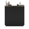HIGHBOARD Selene 2D Schwarz Matt 111 cm Glamour - Schwarz, Holzwerkstoff (110.8/118/35cm) - Meble Lindner