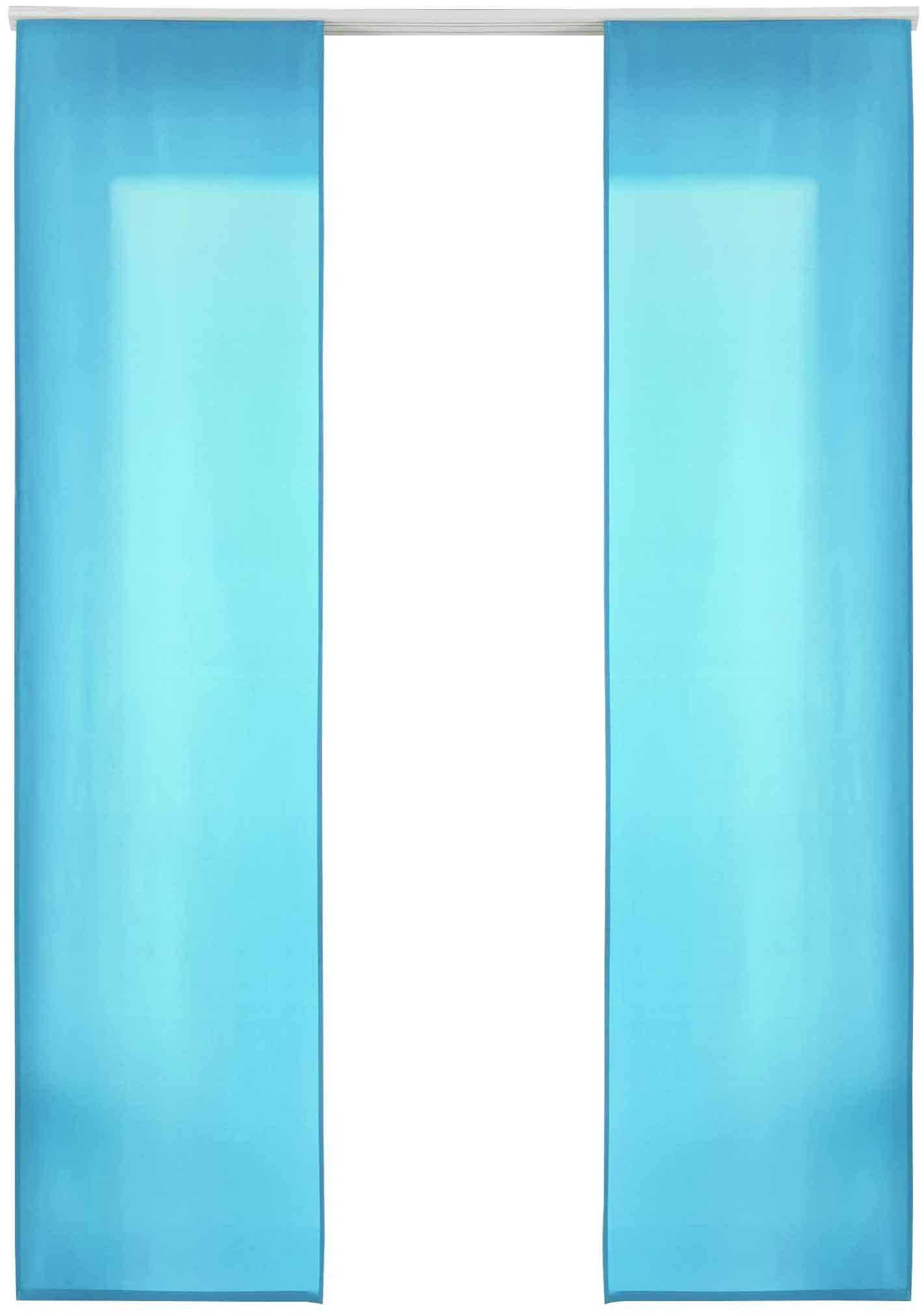 VORHANG 2ER SET HxB 245x60 cm Türkis - Türkis, Textil (60/245cm) - Gardinenbox