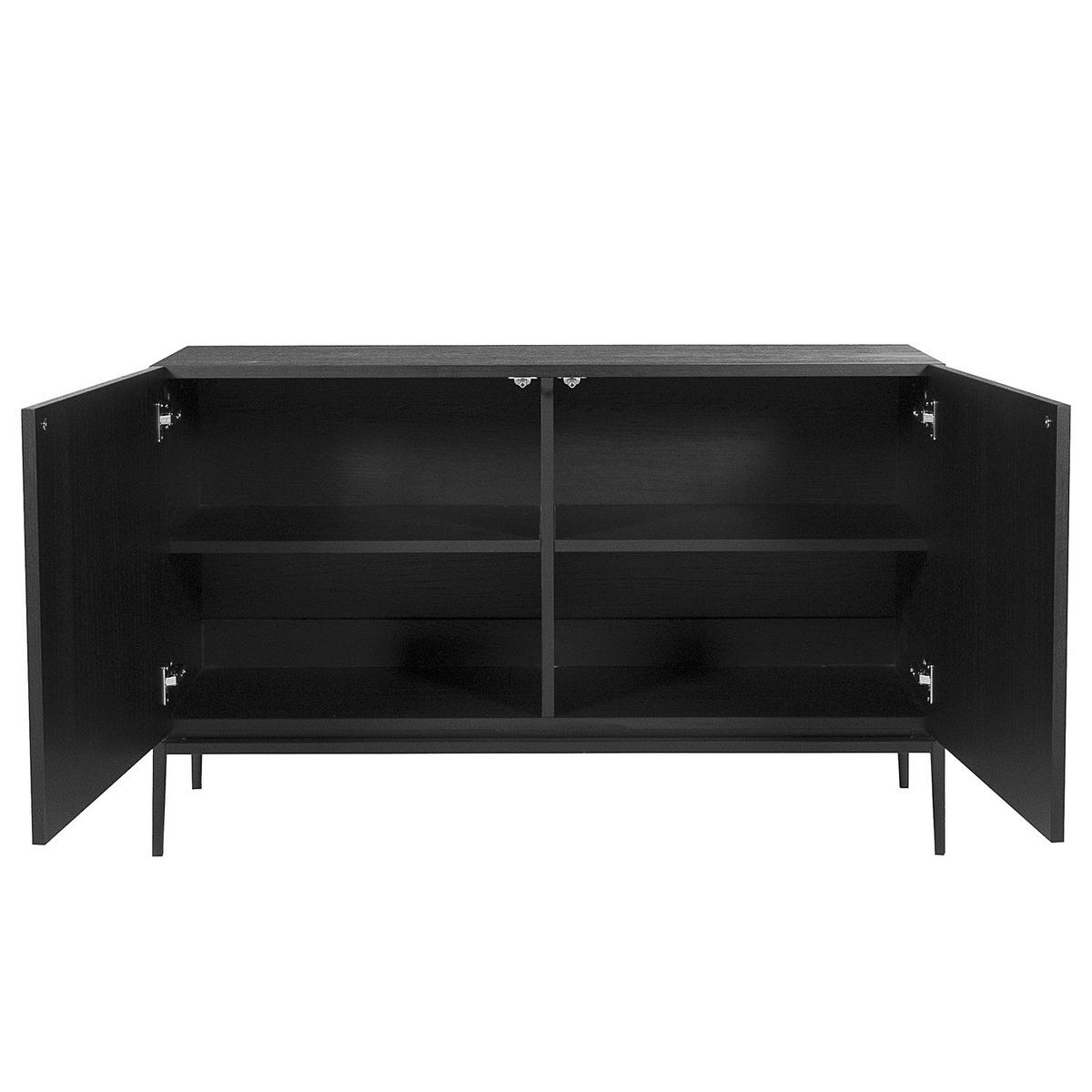 SIDEBOARD - 120 cm - Schwarz, Holzwerkstoff (120/75/40cm) - home24