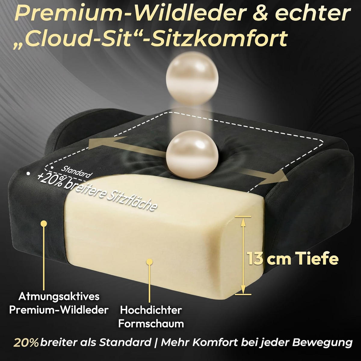 GAMING-STUHL Mikrofaser-Velours Verstellbarer Bürostuhl mit Fußstütze - Schwarz, Leder (70/128/70cm)