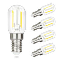 LED žárovky E14 2W (sada 4 ks) - průhledná, sklo (2.2/6.4cm) - Nettlife