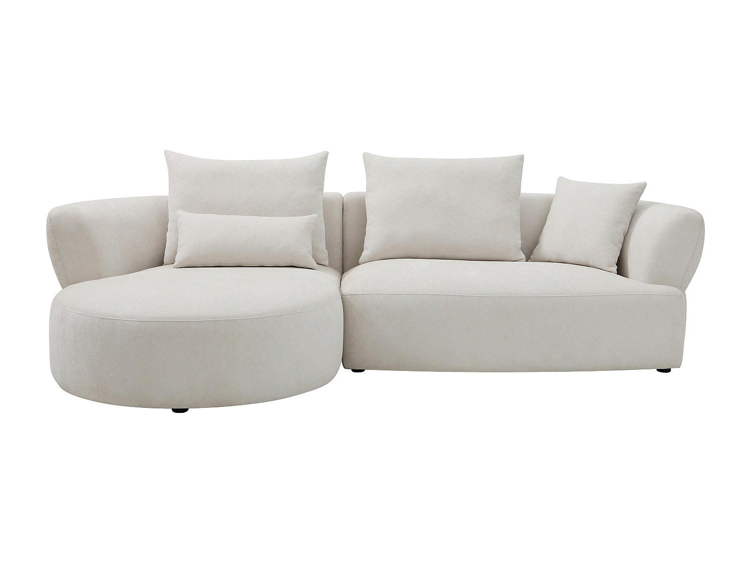 Vente-Unique Sofa Beige 280x86x160 cm