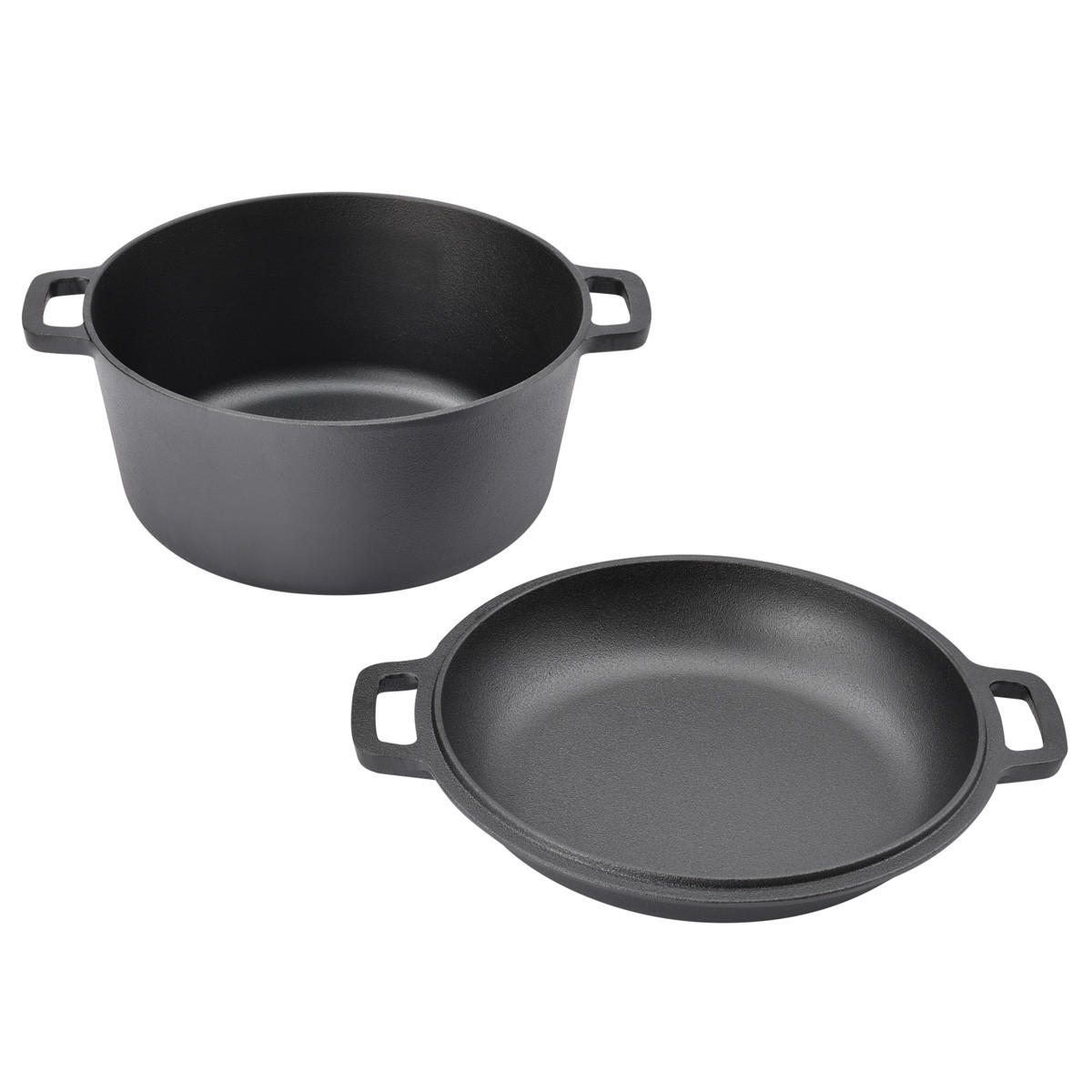 DUTCH OVEN 6L - Schwarz, Metall (25cm) - TAINO