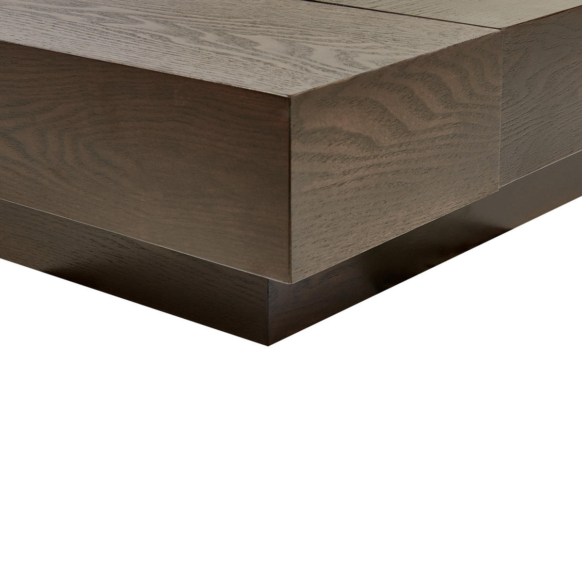 WASSERBETT 180/200 cm Dunkler Holzfarbton Zen - Dunkelbraun, Holzwerkstoff (180/200cm) - Beliani