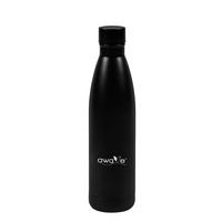 EDELSTAHL Trinkflasche 500 ml - Schwarz, Metall (0.5L) - Stoneline