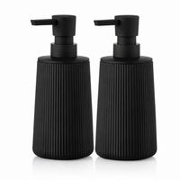 SEIFENSPENDER 2er-Set Schwarz - Schwarz, Kunststoff (7/17.5/7cm) - MCBOSON