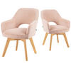 DREHSTUHL Mika-Mara - Honigeiche/Rosa, Eichenholz/Holz (60/87/65cm) - DUBI Möbel