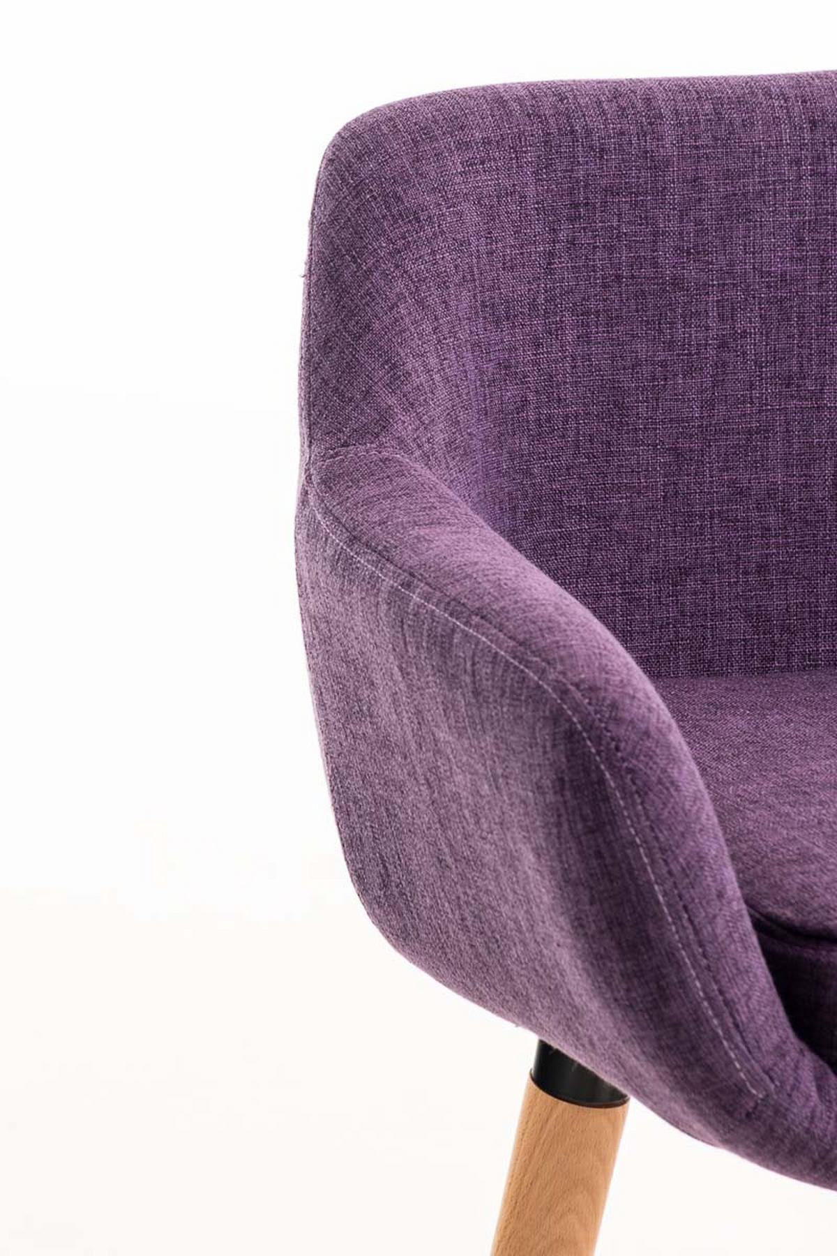 BARHOCKER Grande, 2er Set, Gestell Holz, Stoff Lila - Lila/Braun, Holz/Textil (55/99/46cm) - TPFLiving