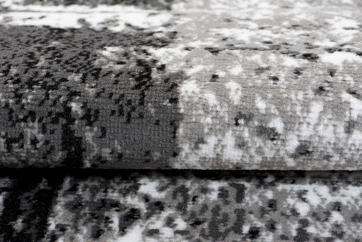TEPPICH MAYA Dunkelgrau Meliert Streifen Splash 250/300 cm - Dunkelgrau, Textil (250/300cm) - Tapiso