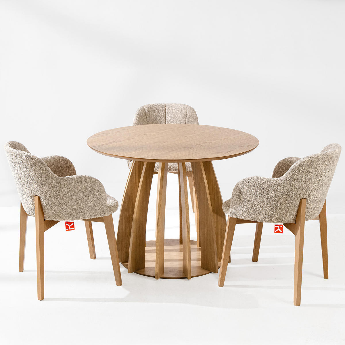 ESSTISCH APOLI - Eichefarben, Holzwerkstoff (100/100/75cm) - KONSIMO®