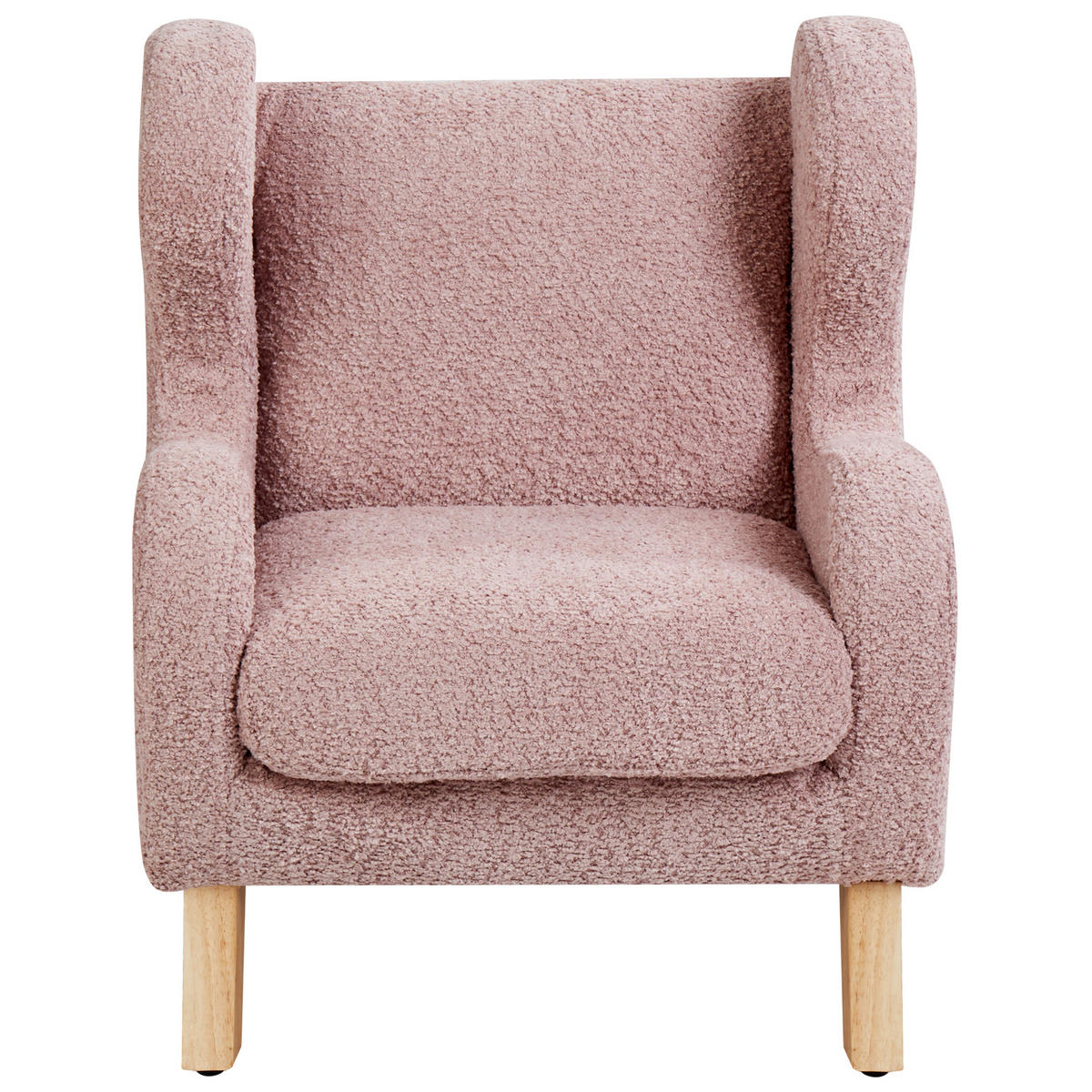 KINDERSESSEL Rosa Farum - Pink/Braun, Textil (45/55/41cm) - Beliani