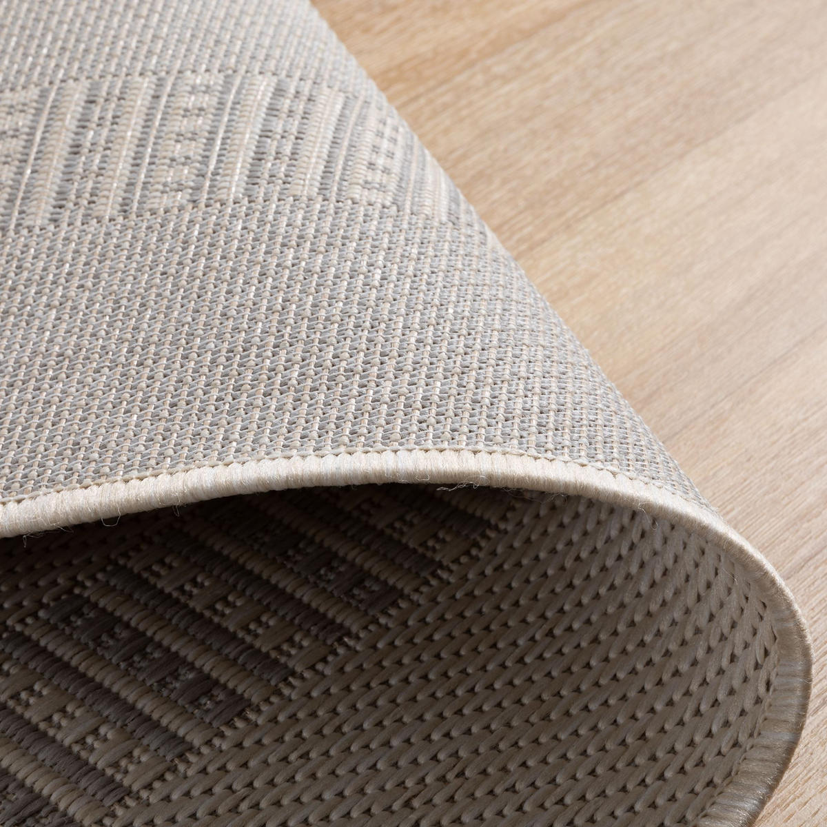 OUTDOORTEPPICH 120/170 cm Bergen Bordüre - Grau, Textil (120/170cm) - Steffensmeier