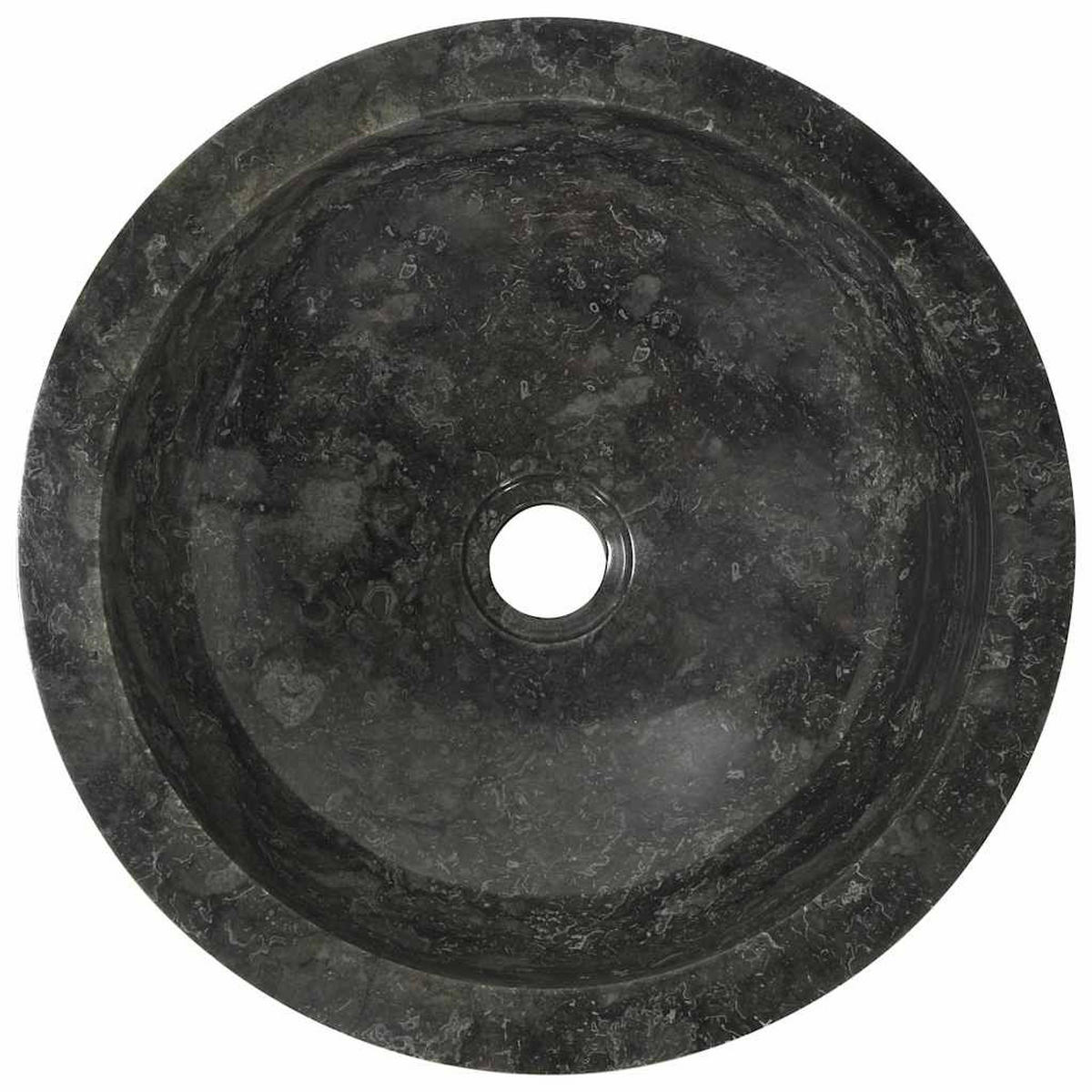 WASCHBECKEN Lackey 40/40/12 cm - Schwarz, Stein (40/12/40cm) - Nettlife