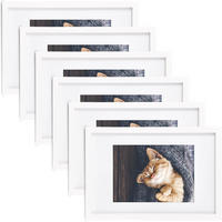 BILDERRAHMEN Galeria 13x18cm Weiß (6tlg) - Weiß, Holzwerkstoff (25/2/37cm) - BoMoe