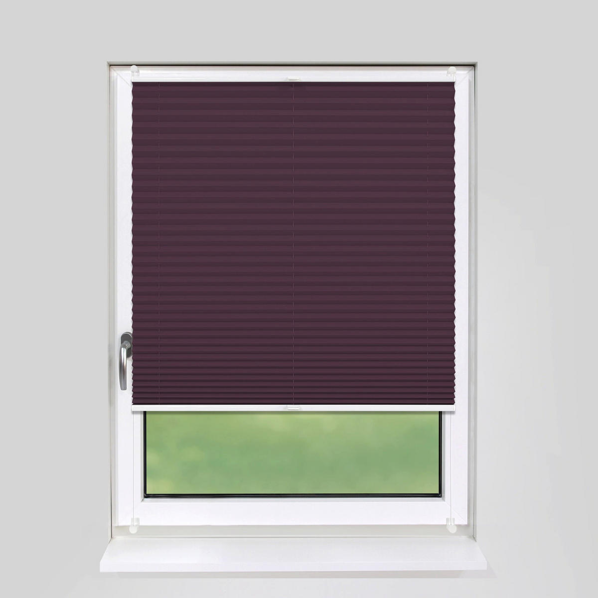 PLISSEE Basic ohne Bohren - Violett, Textil (100/150cm) - Deco-Raum
