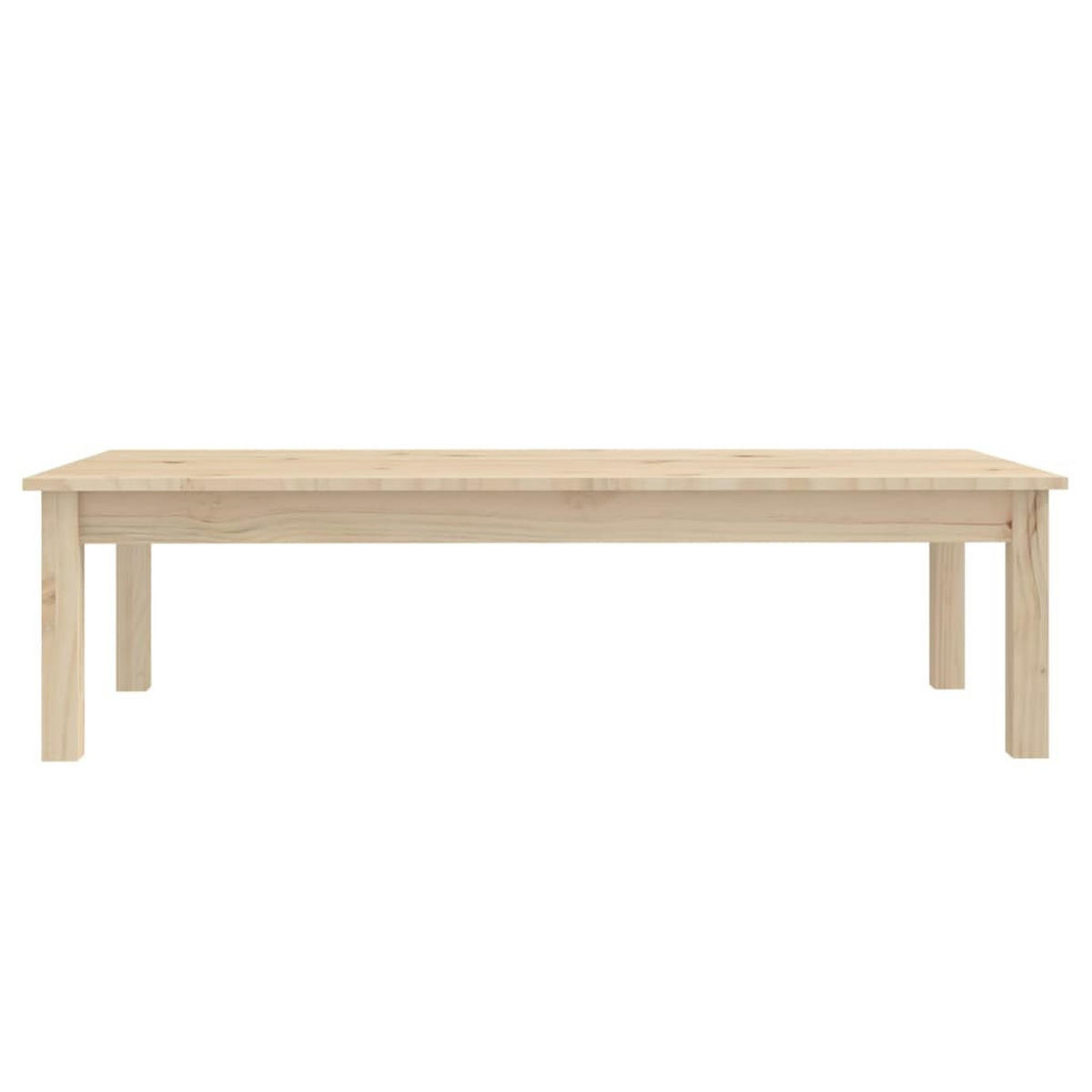 COUCHTISCH 110x50x30 cm Massivholz Kiefer - Hellbraun, Holz (110/50/30cm) - furnicato