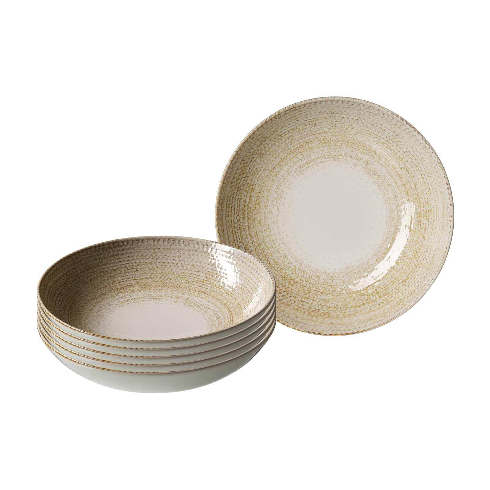 SUPPENTELLER Rimini beige ø 21 cm 6er Set - Beige, Keramik (21cm) - Ritzenhoff Breker