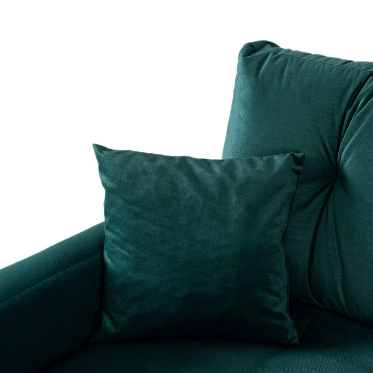 SCHLAFSOFA SEUL Ausziehbar Zweisitzer Grün - Grün, Holz/Textil (214/98/102cm) - makarowski meble