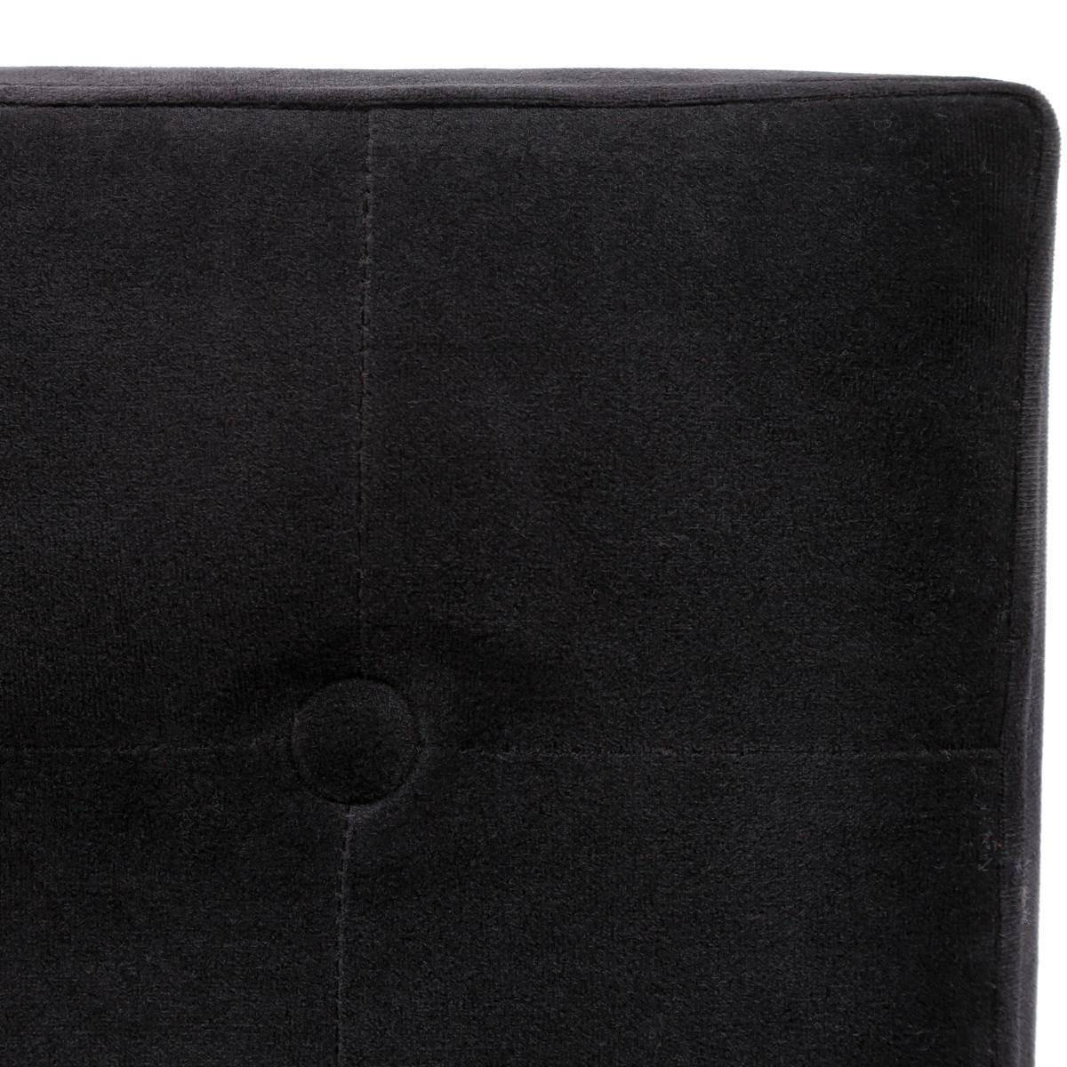 HOCKER mit Versteck 38/38/38 cm - Schwarz, Textil (38/38/38cm) - Atmosphera Createur d´interieur