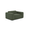 SESSEL Rastergewebe Olivgrün 130cm - Olivgrün, Textil (130/67/97cm) - Sia Home