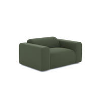 SESSEL Rastergewebe Olivgrün 130cm - Olivgrün, Textil (130/67/97cm) - Sia Home
