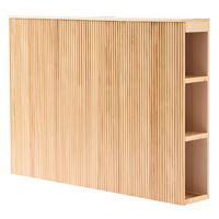 BETTKOPFTEIL Rechteckig 140 cm Holz - Braun, Holz (140/100/24cm) - Nordlys