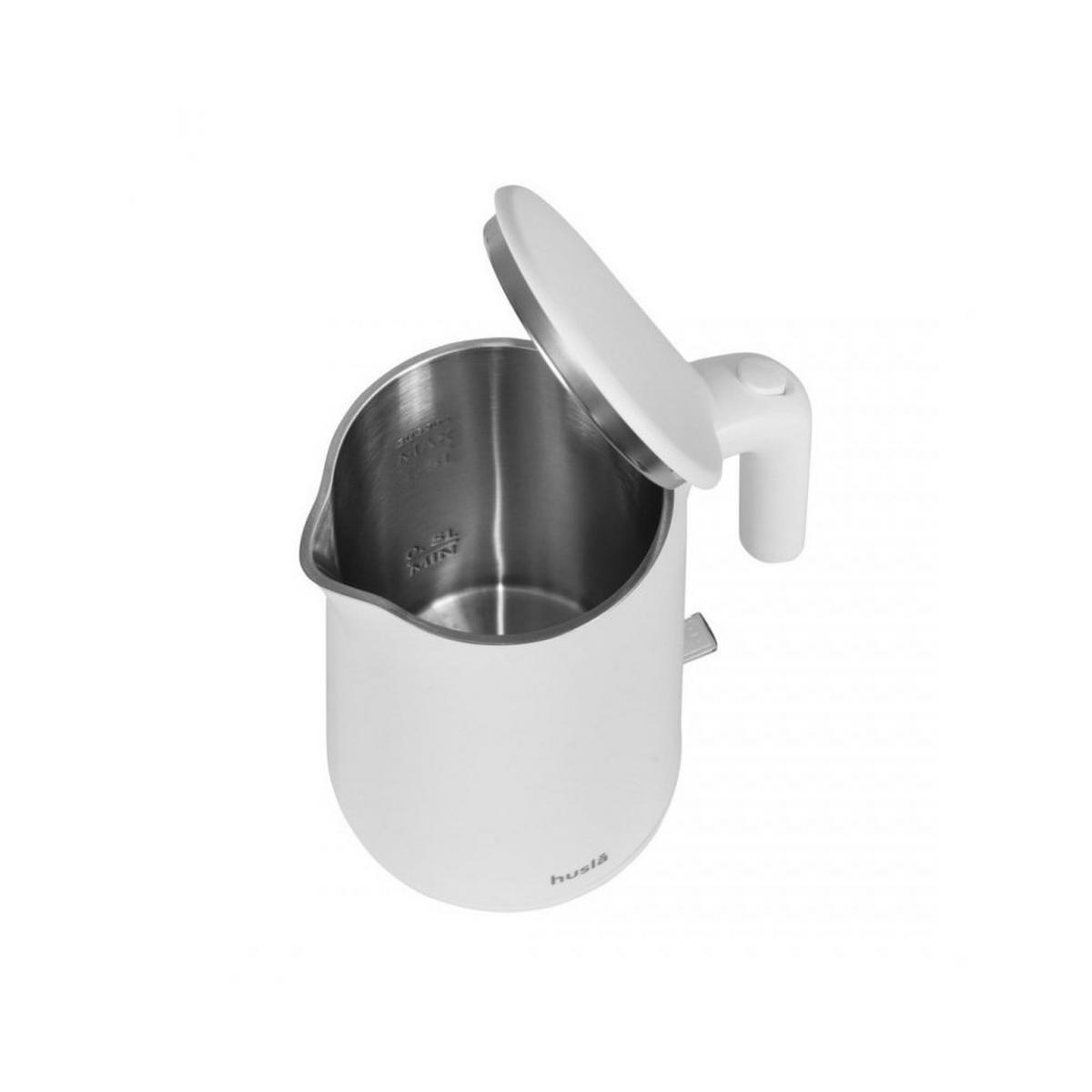 WASSERKOCHER ELEKTRISCH Weiß 15/22/23 cm 52823 - Weiß, Metall (22/23/15cm) - Husla 